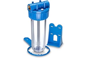 WK Behälter-Set 10 Zoll, leer, für Filter (3/4 Zoll) mit Befestigungsbügel und Schlüssel, hergestellt in Italien.