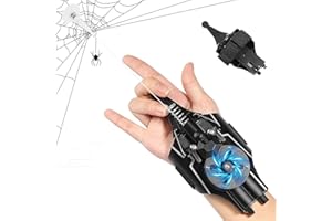 NEOVSUNY Superheros Lanceur de Toile D'araignée de Lanceur de Tireur de Web,Gant de Cosplay Spider-Mans,Gants de Lanceur pour Spider-Mans Web Shooter,Jouet de Tir À Cordes D'araignée