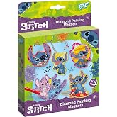 TM ESSENTIALS Stitch Diamond Craft Set with Fun Magnet - Cute Stitch Designs with Over 800 Diamond Stones / Coloured Keyrings