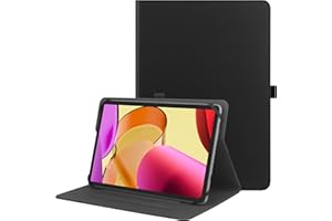 HGWALP Uniwersalne etui na tablety 9”, 9,7”, 10,1”, 10,2”, 10,5”, 10,9”, 11”, pokrowiec ochronny, etui i stojak na tablety 9-11 cali, z uchwytem na rysik do iPada, tabletów Samsung i innych, czarny