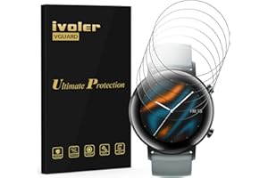 VGUARD Zestaw 6 ochraniaczy ekranu do Garmin Instinct 2 45 mm Camo/Dezl/Solar/Surf/Tactical Edition/Garmin Instynct/Solar, pełna pokrywa płynu instalacyjnego Anti-Scratch TPU folia ochronna