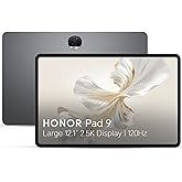 HONOR Pad 9, tablet Wi-Fi da 12,1"", 8 GB+256 GB, display con protezione degli occhi a 120 Hz, 2,5K, 8 altoparlanti, Android 