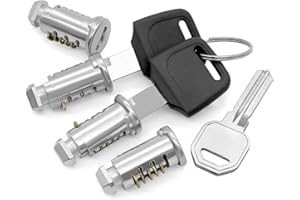 WYYFXY® Thule - Set di 4 serrature di sicurezza per portapacchi auto, cilindri di serratura, per cilindro serratura Thule