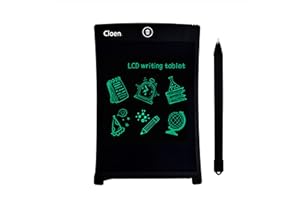 CLOEN Tableta de Escritura LCD de 8.5" | Pizarra Digital | (8.5" Negro) | Tableta para Dibujo | Ideal para Escribir y Dibujar | fácil de Transportar | Block de Notas