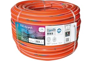 FITT NTS WORK 3/4" (19mm) 50m, Manguera de alta visibilidad (en las Obras de Construcción) Robusta y Flexible. Uso Profesional