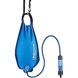 LifeStraw Flex with Gravity Bag, Multifunctional Water Filter with 2-Stage Filtration for Hiking, Camping, Travel and Emergen