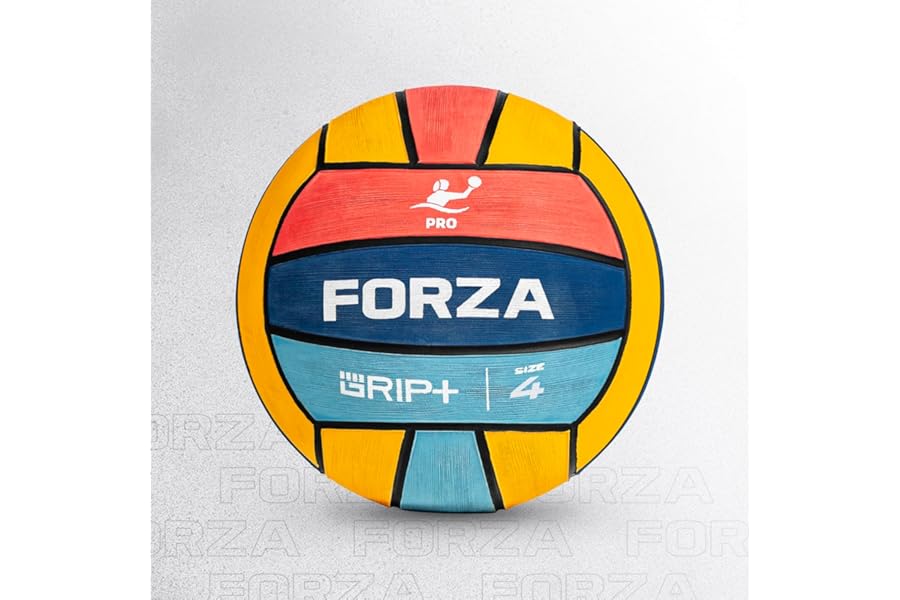 FORZA Water Polo Pro Match Ball | Professional FINA-Approved Competition Water Polo Ball with Premium Grip+ Technology - Multiple Sizes