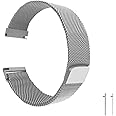 cobee Mesh Woven Quick Release Watch Strap, Metal Magnetic Watch Band, Adjustable Stainless Steel Replacement Straps with Magnetic Clasp, Smart Watch Wristbands for Men Women Teen
