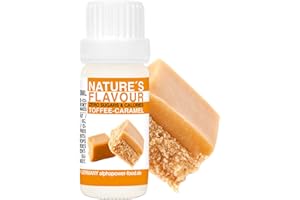ALPHAPOWER FOOD Aroma alimentare liquido 100% naturale, di Caramello I Aromi per Caffe, Gelato, Acqua, Dolci, Pasticceria, Frullati proteici I Gocce aromatizzanti senza calorie, Flavdrops, Flavour Drops