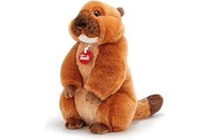 Trudi Marmotta Marmotta di peluche Park Collection. Gioco Peluche Regalo di Natale. Animali del bosco | 18x30x22cm taglia M | Collezione Parco dello Stelvio | modello 24041