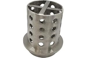 ROSENTHAL COLLECTION Perforierte Gießflasche, Vakuumguss, Edelstahl, Wandflansch, 3,57 mm, 10,2 x 15,2 cm