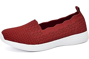 Puxowe Scarpe Mocassini Slip On da Donna Eleganti Leggere Fitness Casual Outdoor Passeggio Maglieria Piatte Sneakers