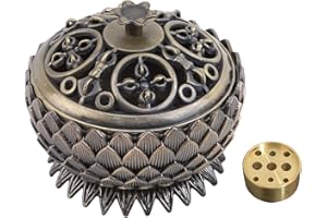 FEMONGY Quemador de Incienso, Lotus incensario, Loto Quemador Incienso para la decoración de la casa de té de la Oficina en casa, 7 * 6 cm
