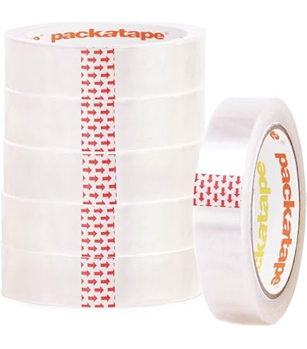 Bargain Factory Packaging Tape 24mm X 66m Heavy Duty Strong Sealing For Parcel Postal Bags Long Term Storage Secure Sticky Pack Of 12