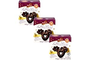 ZAMA4ZINGO Coppenrath Lebkuchen Glutenfrei 165g | Zartbitterschokolade 5 Stück einzeln verpackt. (3er Pack)