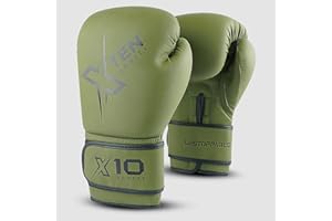 XTEN SPORTS XTEN Boxing Gloves for Men & Women, Boxing Training Gloves, Pro Sparring, Heavy Punching Bag Mitts Focus Pads Workout, Muay Thai, Kick Boxing, MMA, Ventilated Palm, Multi Layered, 8 10 12 14 16 Oz