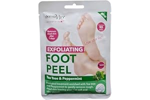 DERMA V10 DermaV10 Exfoliating Foot Peel Tea Tree and Peppermint 1 Pair