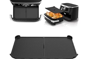 DREAKU Grille Anti Projection pour Air Fryer Ninja 10,4 L AF500EU, Anti Eclaboussure Silicone Accessoires Compatible avec Air Fryer Ninja Foodi 10,4 L, Reusable Air Fryer Accessoires (One Piece)