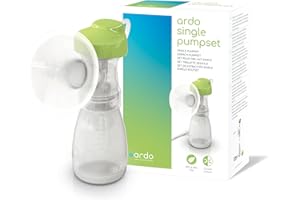 Ardo Single Pump Set - Compatible with All Ardo Breast Pumps. Extra Pumping Set for Breast Pump. BPA Free Replacement Breastfeeding Accessories. Pumpset Spare Parts with Bottles.