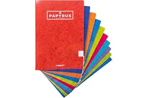 Unipapel - Pack de 10 Libretas Tapa Blanda A4, 48 Hojas Cuadrículadas 4x4 mm, 90 Gramos, Surtido Colores Aleatorios