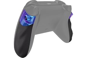 eXtremeRate Flexor - Kit de Tope de gatillo de Goma para Control Xbox Series X/S, empuñaduras ergonómicas para Mando Xbox Core - Camaleón con Textura de Diamante, Morado y Azul