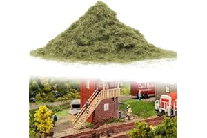 Tomedeks Simulation de Mousse Plante d'herbe | Herbe Modelisme | Herbe Statique | Static Grass Powder Model Railway Layout Grass 30 g/Sac| Fausse Herbe (Vert foncé).