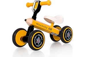 Maydolly Kinder Laufrad,Spielzeug für 10-24 Monate Junglen/Mädchen,Bleistift Balance Fahrrad Spielzeug für 1 Jahr,Rutschrad Baby Fahrrad Geschenk für Ersten Geburtstag Neu Jahr