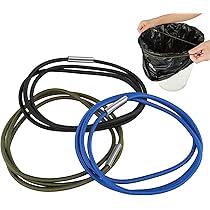 Elastici Per Bidoni Della Spazzatura - Set Di 9, Nero/Blu/Verde, Per 13-30 Galloni - Foto 8