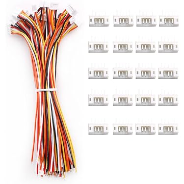 DeWin JST Connector, 20 Pairs 1.25mm JST Micro JST Connector Wire JST DeWin JST Connector, 20 Pairs 1.25mm JST Micro JST Connector Wire JST