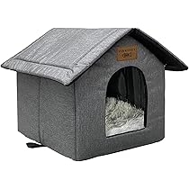 Casetta Per Gatti Vinnypet Esterna - Impermeabile, Con Cuscino, 40x35x40cm - Foto 6