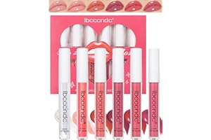 LESTPOLA 6pcs Ensemble de gloss à lèvres,Huile à lèvres hydratants et longue durée,Lip Plumper Gloss imperméable et anti-adhérent,rouge à lèvres brillant et teinté, Nourrissant pour Soins des Lèvres liquide-02