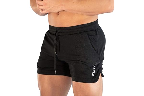 Superora Short de Sport 2 en 1 Respirant pour Homme avec Poches