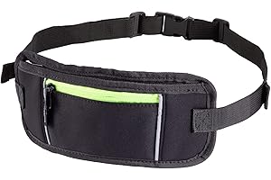 EVEREST FITNESS Ceinture Running - Pochette Porte Telephone & Argent Sport - Sacoche avec Bandes Réfléchissantes Visibles la Nuit - Sac Banane Lanières Élastiques Homme & Femme