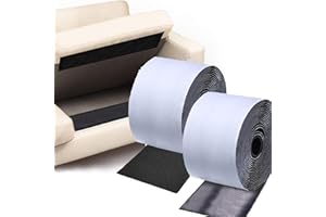 SQAQS 11CM×3M Hook and Loop Tape with Adhesive, Versatile Sticky Pads Fastening Tape Hook and Loop Straps Sticky Back Self Adhesive, Use to fix Non-Slip Cushions and Carpets, Couch Pad in Place