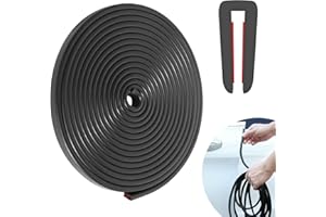 DELAESI Car Door Edge Protector 4m Car Door Protectors Edge Guards 1.5mm Car Door Protector U Shaped Edging Strip for Most Car Doors