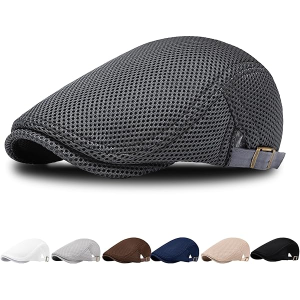 AOOWU Barett Cap Herren - Schiebermütze Im Newsboy Stil