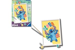 Ravensburger - Creart Serie D: Disney Aloha Stich | Dipingere Con I Numeri Bambini 18x24cm | Giochi Creativi Bambina 9 Anni | Giochi Bambini 9 Anni O Più | Creart Stitch