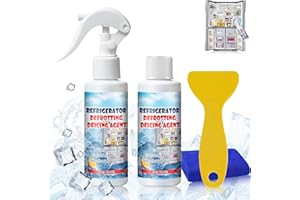 ALLISWAY 120ml*2 Spray Sciogli Ghiaccio Auto Spray Deghiacciante Auto Spray Antighiaccio Auto Antighiaccio Parabrezza Sbrinamento Rapido Adatto per Frigoriferi, Congelatori, Vetri per Auto, Tubi Dell'Acqua