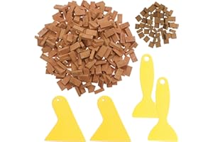 Cayway 300 Pz Mattoni in Miniatura Mini Modello di Mattoni Rossa 1:16 2 Dimensione Mini Mattoni di Costruzione per Micro Paesaggio, Fai Da Te Casa Delle Bambole in Mattoni Diorama Fairy