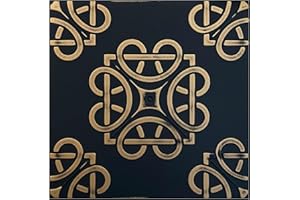 I K H E Malarka Pannelli 3D, pannelli in polistirolo, pannelli da soffitto retrò, pannelli da parete 3D, decorazioni, soffitti, rivestimento da parete vintage, spessore 3 mm, 50 x 50 cm, 10 m², 40