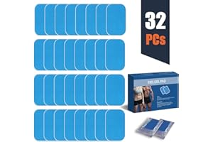 zociko EMS Gel Pad, Abs Entraîner Replacement Gel Feuille, Feuille de Gel de Rechange de Formateur de boursouflure d'EMS, 32 Feuille de Gel de Gel(2 pcs/Paquet, 16 Paquet)
