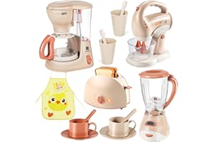 LOVE LIFE Set elettrodomestico da cucina bimbi con accessori e macchina del caffe, cucina giocattolo per bambini giochi educativi, regalo perfetto per bambina e bambino 2 3 4 5 6 anni