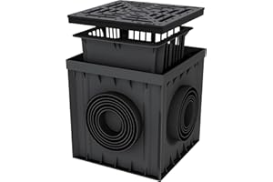 Verdone Courtyard Drain Passable Truck 300 x 300 Cast Grate Modern Yard Enclosure Rain Sink Box Rain Drain Yard Enlet C250 25 Tonnes Gully Gulli Yard Sink Box 30 x 30 cm