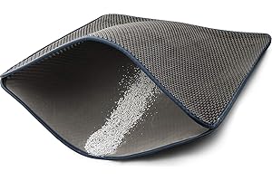 WePet Katzenklo Matte, Kitty Streu Fangmatte, Wabenmuster, doppellagige Matte, kein Phthalat, Urin wasserdicht, leicht zu reinigen, Streukontrolle, Auffangbehälter, Teppich