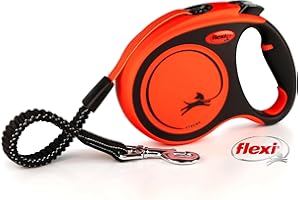 flexi Smycz na kółkach Xtreme - Tape Leash czarno-pomarańczowa, L (1 opakowanie), XT30T5.251.S OR
