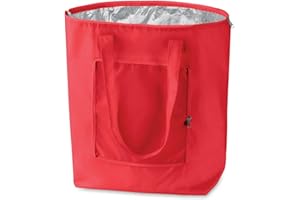 PromotionGift Borsa termica pieghevole riutilizzabile, shopping, borsa da spiaggia leggera e resistente, con rivestimento interno in alluminio con perfetta funzione di raffreddamento