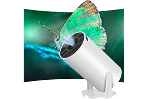 HRYYDS Wifi6 5G Proyector Portatil, Proyector 4k, Android 11 Proyector, Bluetooth 5.0 Mini Proyector PortáTil, Giratorio 360 Grados, Puede Utilizarse En Cualquier Escenario（1）