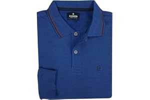 Coveri Polo Uomo Manica Lunga Jersey Cotone Pesante Invernali Blu M L XL XXL 3XL