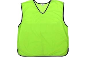 SIXSIGMA SPORTS 12 X Sports Training Bibs Football Netball Rugby Hockey Cricket Volleyball Pinnies Scrimmage Vests Soccer Sports Club + Carry bag (Senior Adult Youth Junior & Kids)