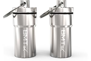 BMTick Capsula scatola porta erbe a prova di odore (di grandi dimensioni e resistente all'acqua) confezione da 2